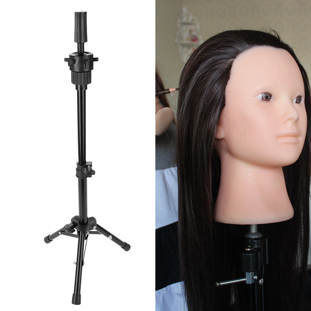 Adjustable Tripod Stand Hairdressing Training Mannequin Manikin Head