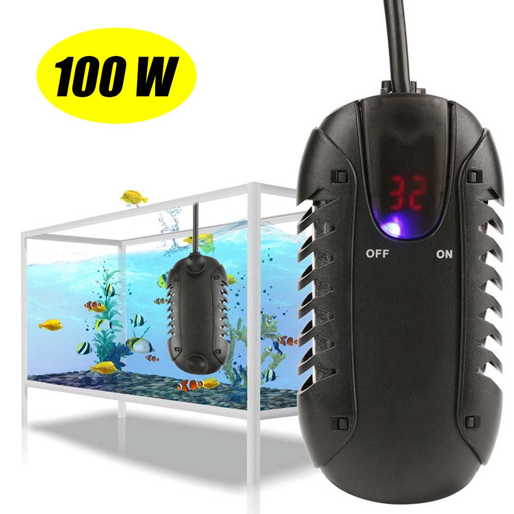 100 W Aquarium Fish Tank Tropical Marine Digital Heater Submersible