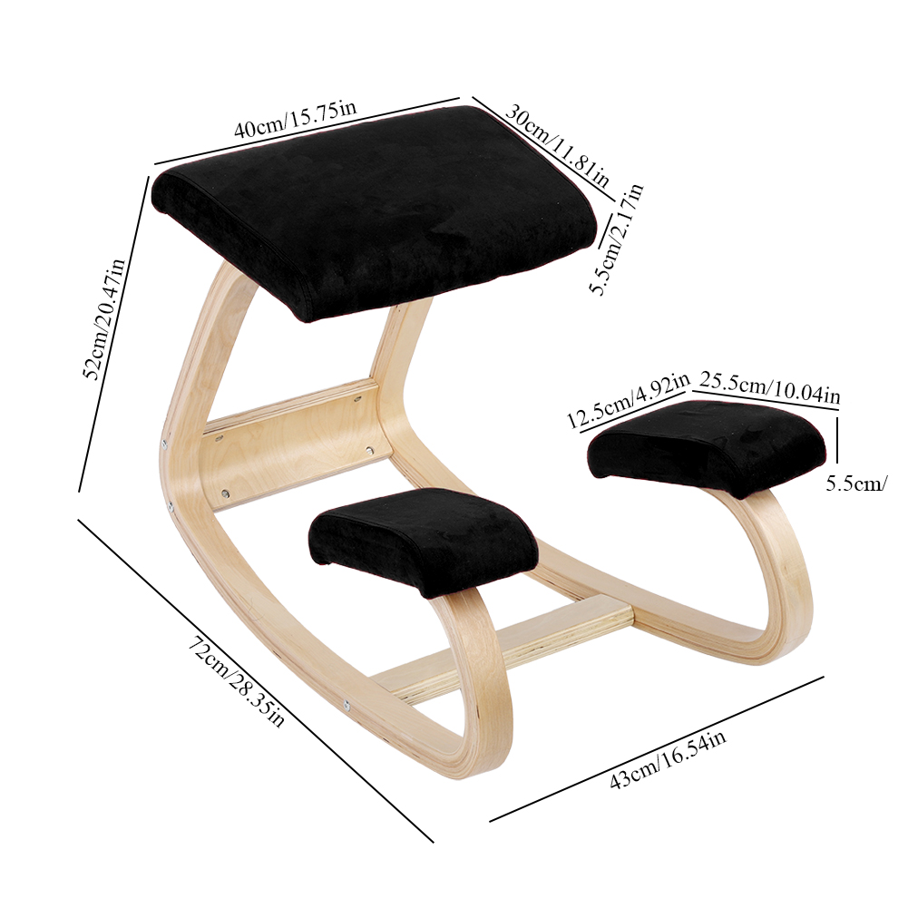 Ergonomic Kneeling Chair Rocking Posture Chair Knee Stool Home Office