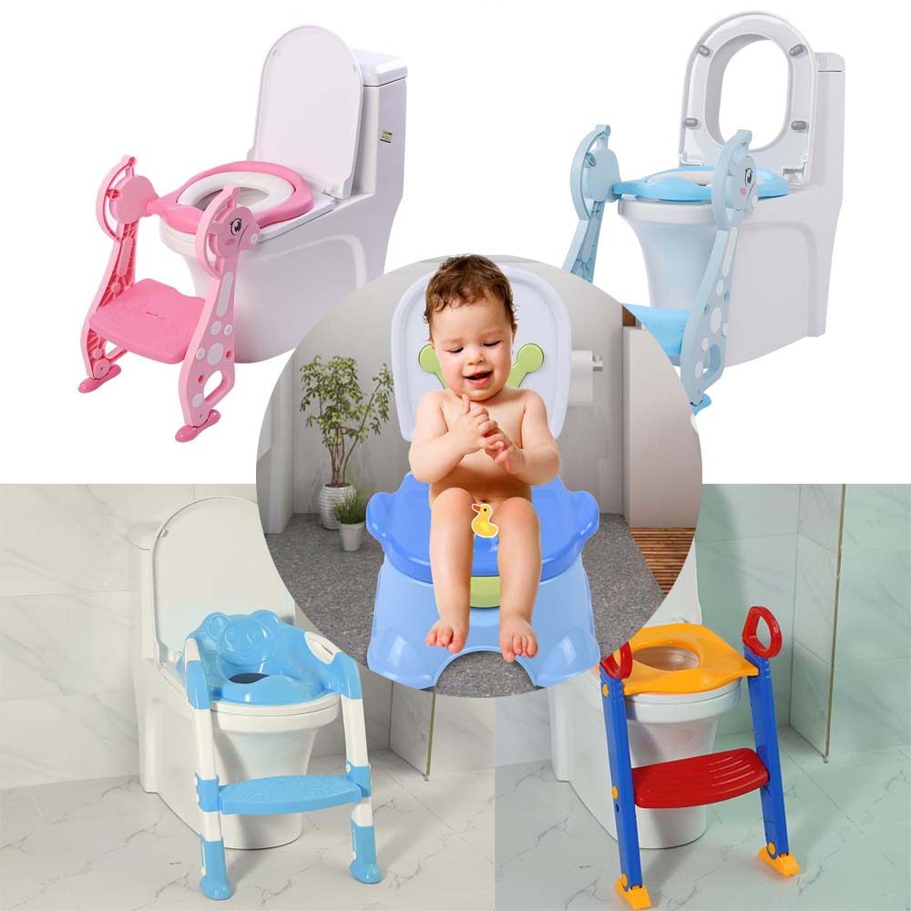 5 Style 3 in 1 Toilettentrainer Kinder Baby Toilettensitz Lerntöpfchen Leiter DE