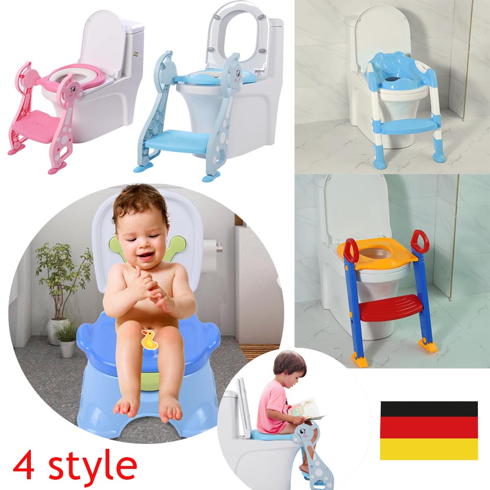 5 Style 3 in 1 Toilettentrainer Kinder Baby Toilettensitz Lerntöpfchen Leiter DE