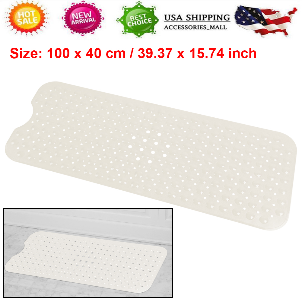 clear rubber bath mat