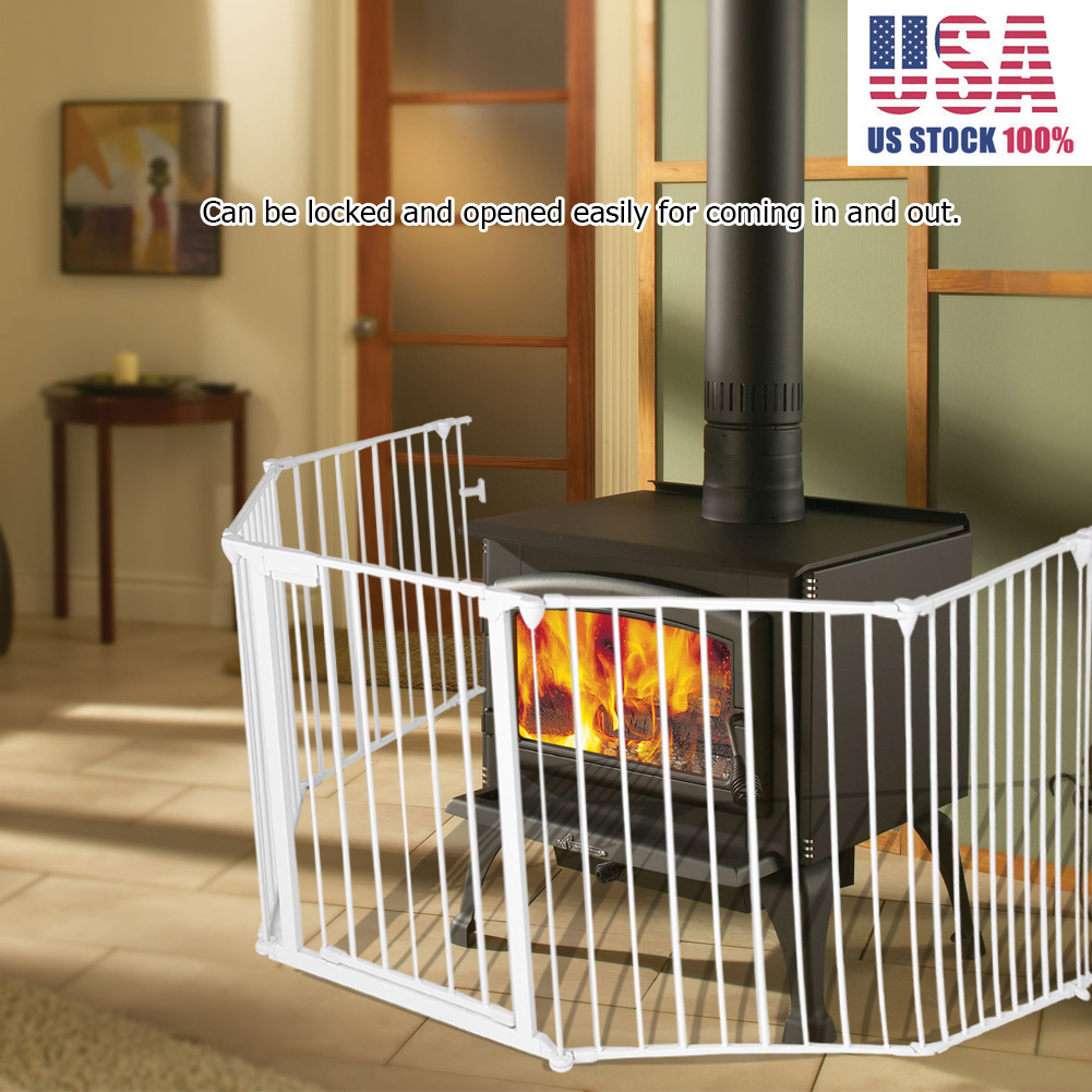 Fireplace Fence Baby Safety Fence Hearth Gate Bbq Metal Fire Gate