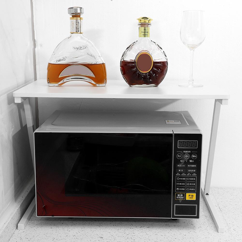 2 Ablage Küchenregal Mikrowellenhalter Küchenschrank Standregal