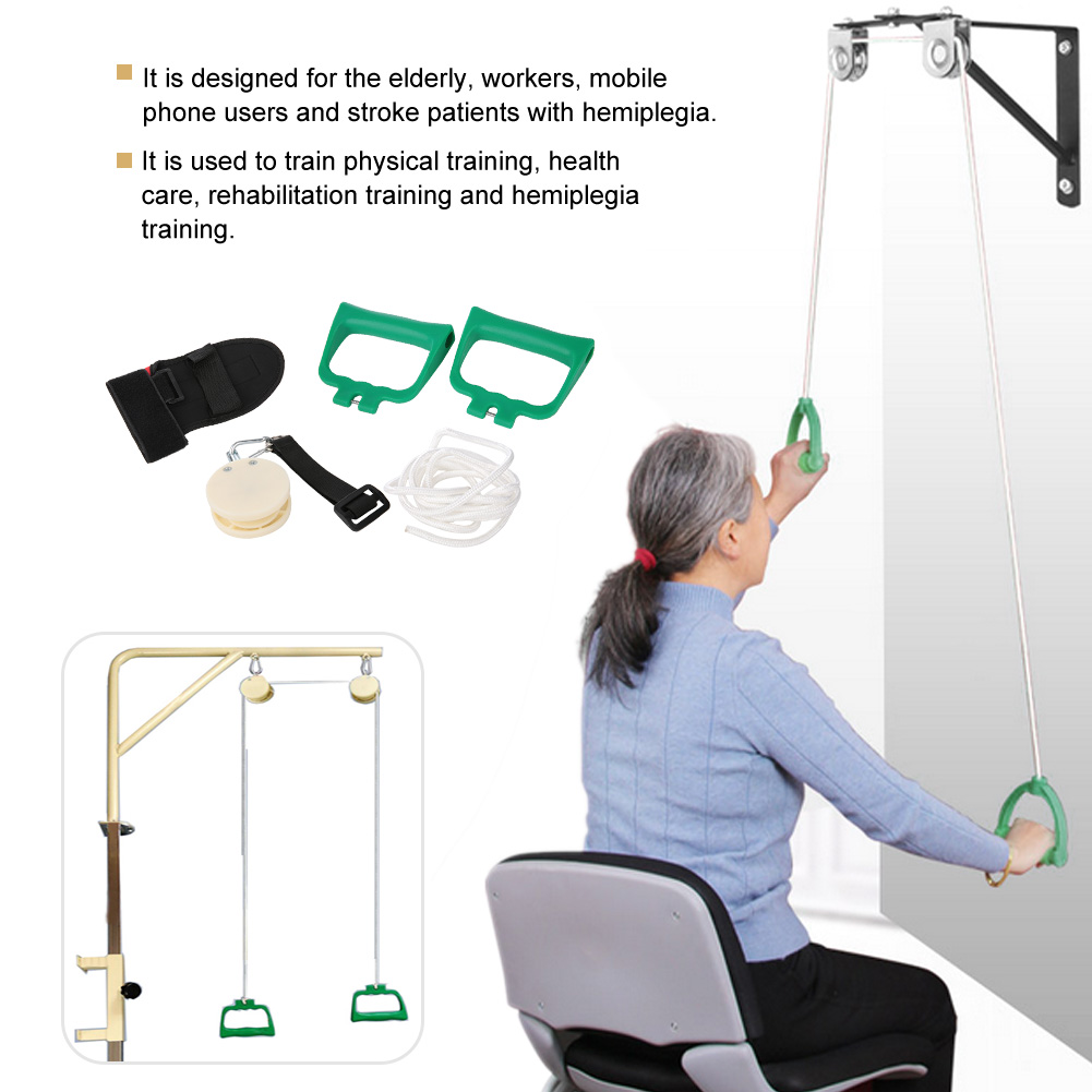 Overhead Overdoor Shoulder Rehabilitation Training Kit Therapy Exercise