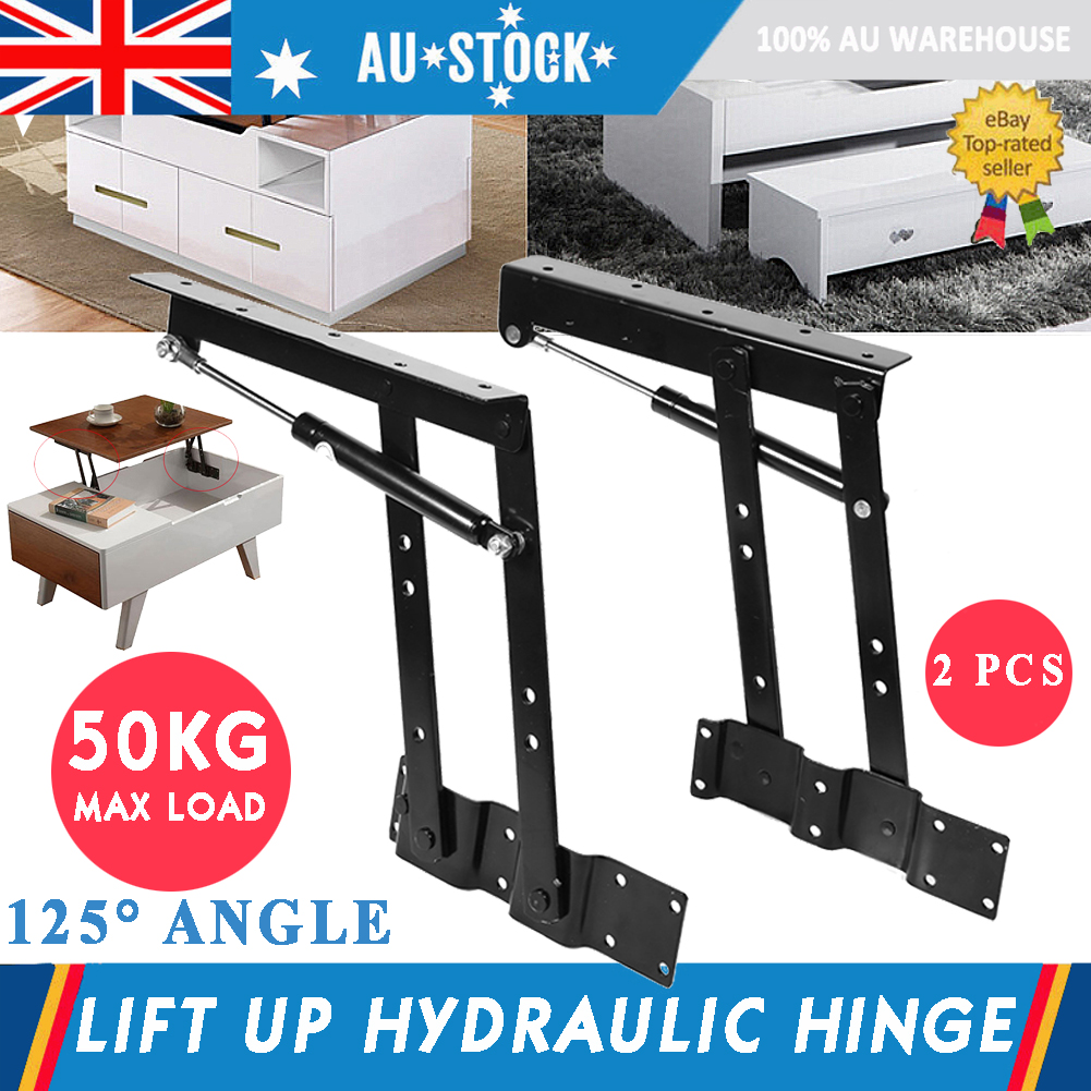2X Folding Lift Up Hinge Coffee Table Mechanism Furniture Fitting