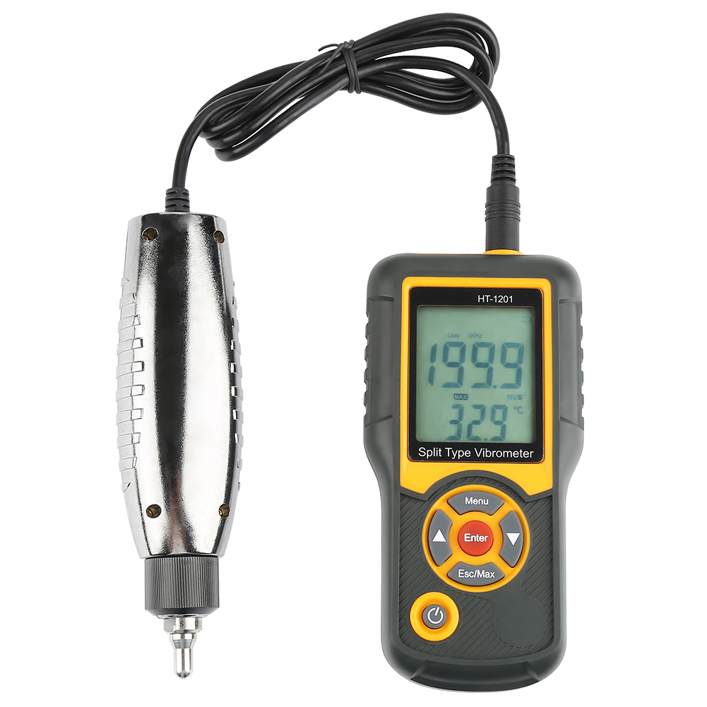 HT1201 Digital Split Type Vibration Tachometer Meter Tester Vibrometer