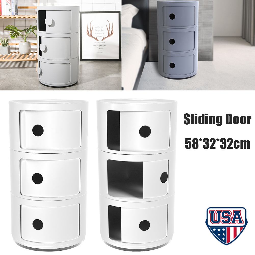 Modern Bedside Cabinet Sofa Side Storage Table Nightstand Organizer Book Shelves