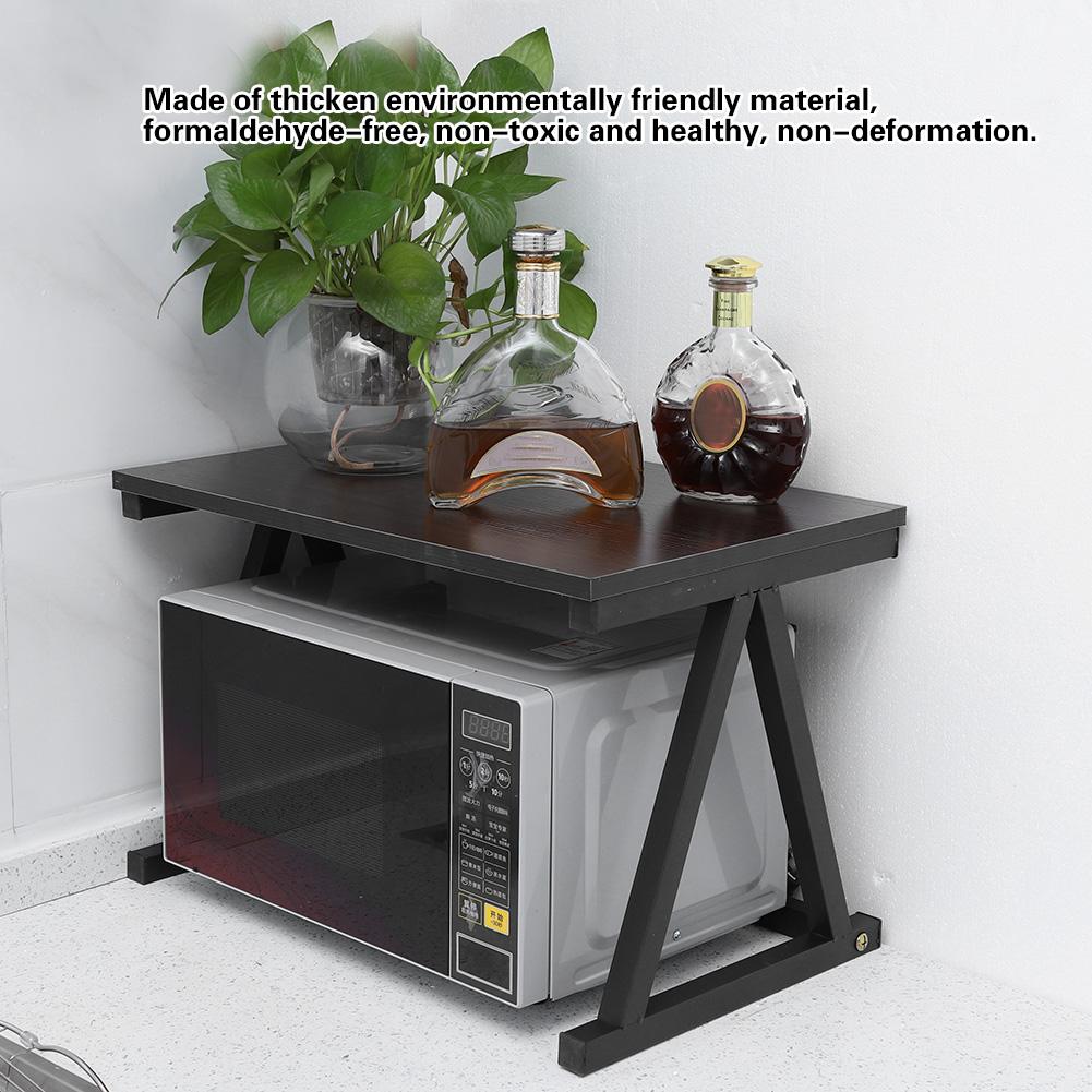2 Ablage Küchenregal Mikrowellenhalter Gewürzregal Küchenschrank Standregal Rack