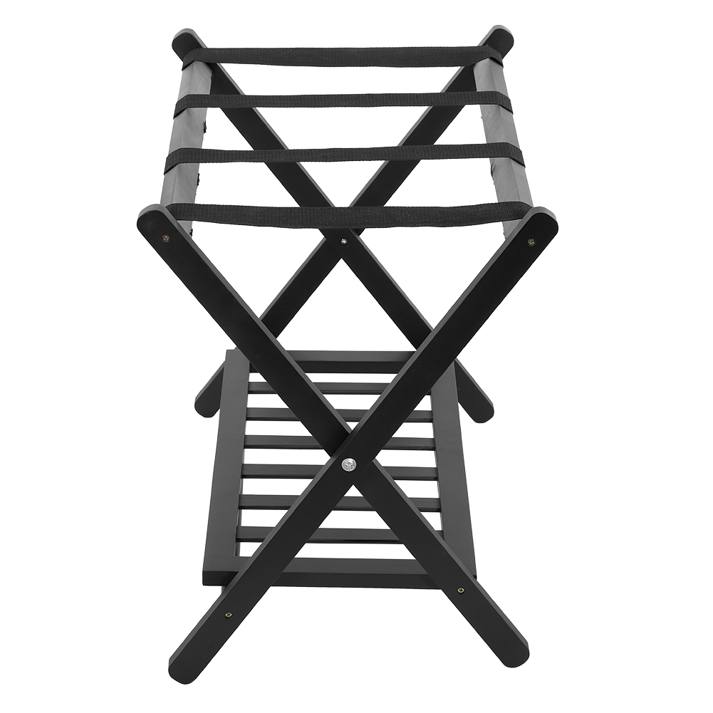Folding Luggage Rack Metal Suitcase Stand Shoes Carrier Bag Storage ADA