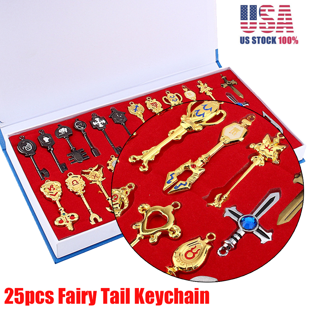 Japanese Anime Other Anime Collectibles 26 Pcs Fairy Tail Constellation Metal Magic Keys Necklace Magister Lucy S Zodiac Japanese Anime Zsco Iq