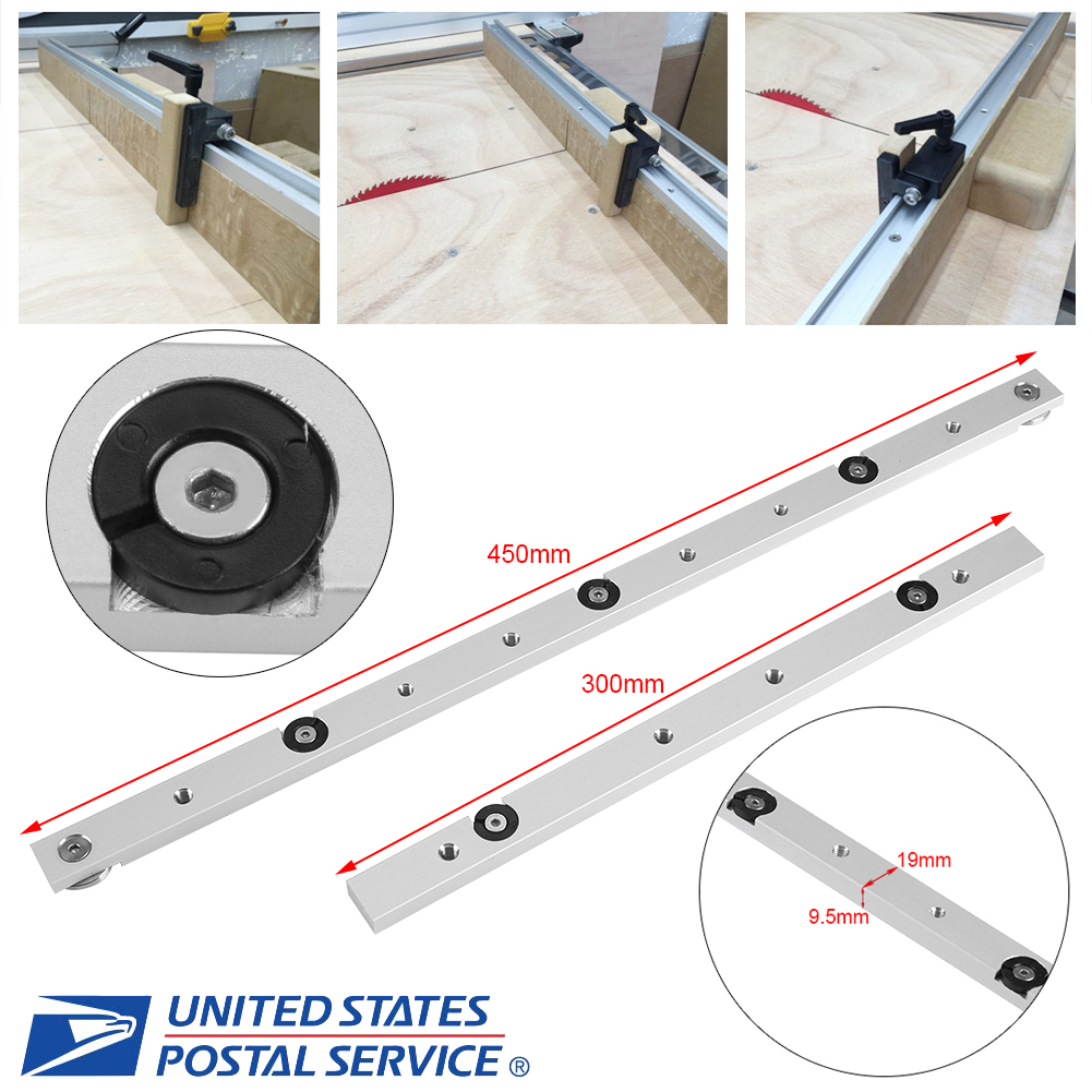 Home & Garden Miter Bar Rail Miter Guage Bar Slider Table Saw Rod Wood Working Tool 300mm