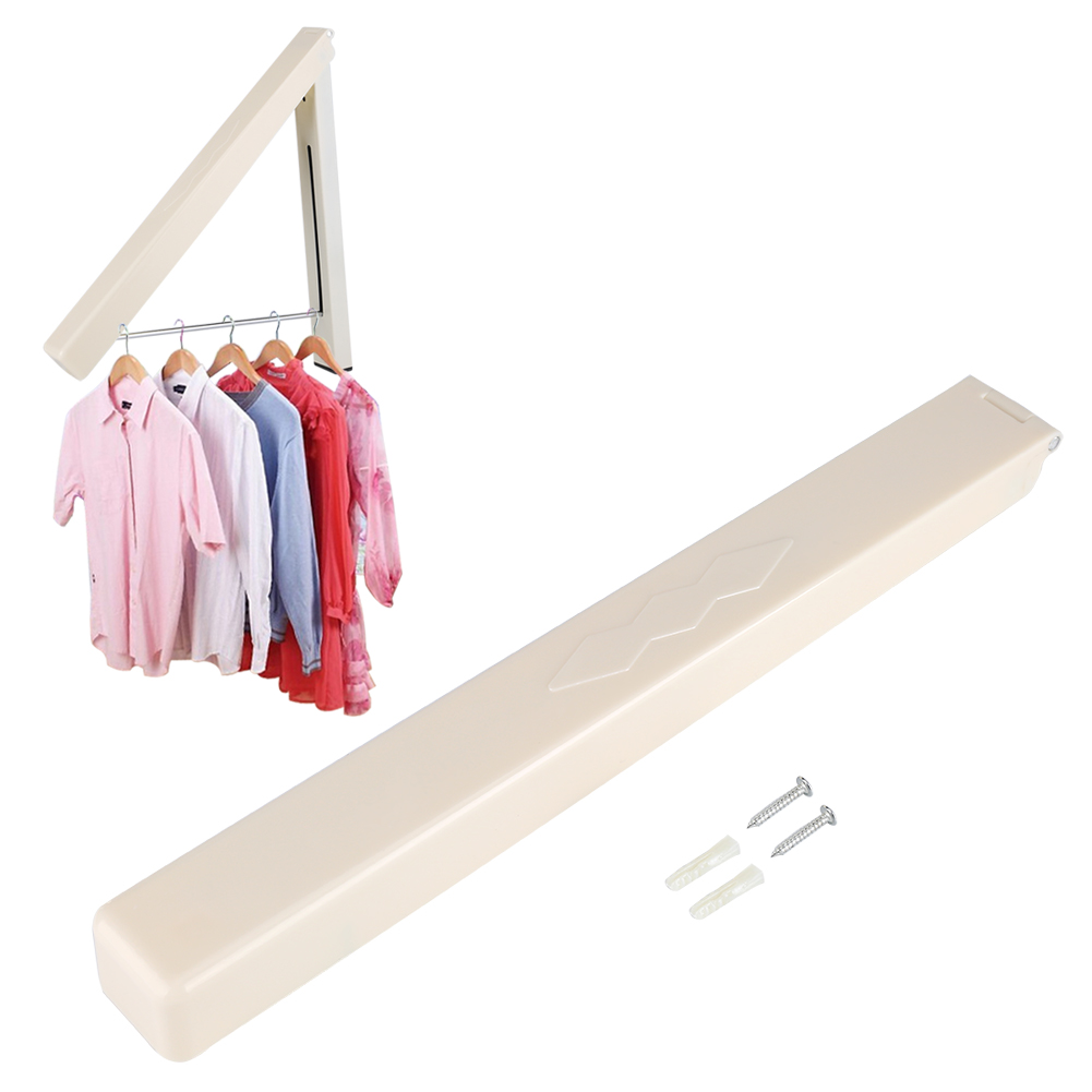 Foldable Hidden Wall Hanger Retractable Indoor Clothes Hanger Magic