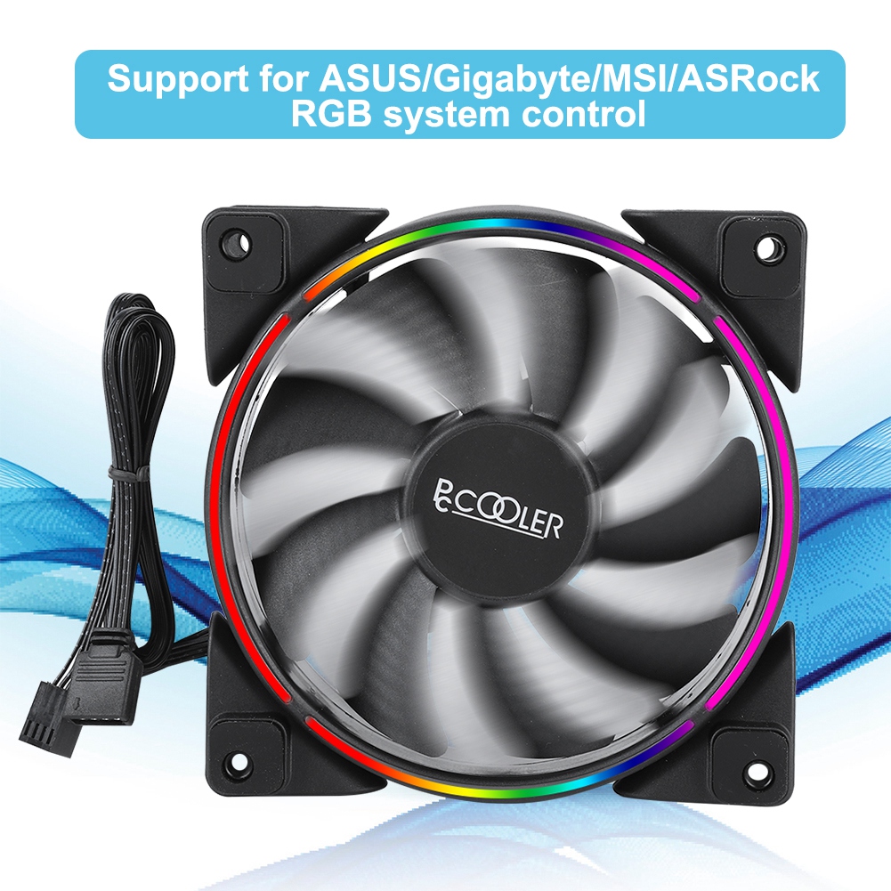 DIY How To Install Pccooler Rgb Fans with Wall Mounted Monitor