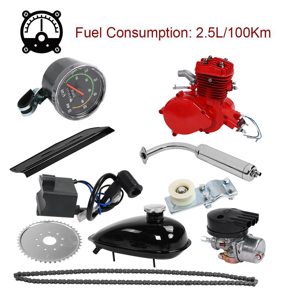 80CC MOTORISED MOTORIZED BICYCLE PUSH BIKE 2 STROKE MOTOR ENGINE KIT