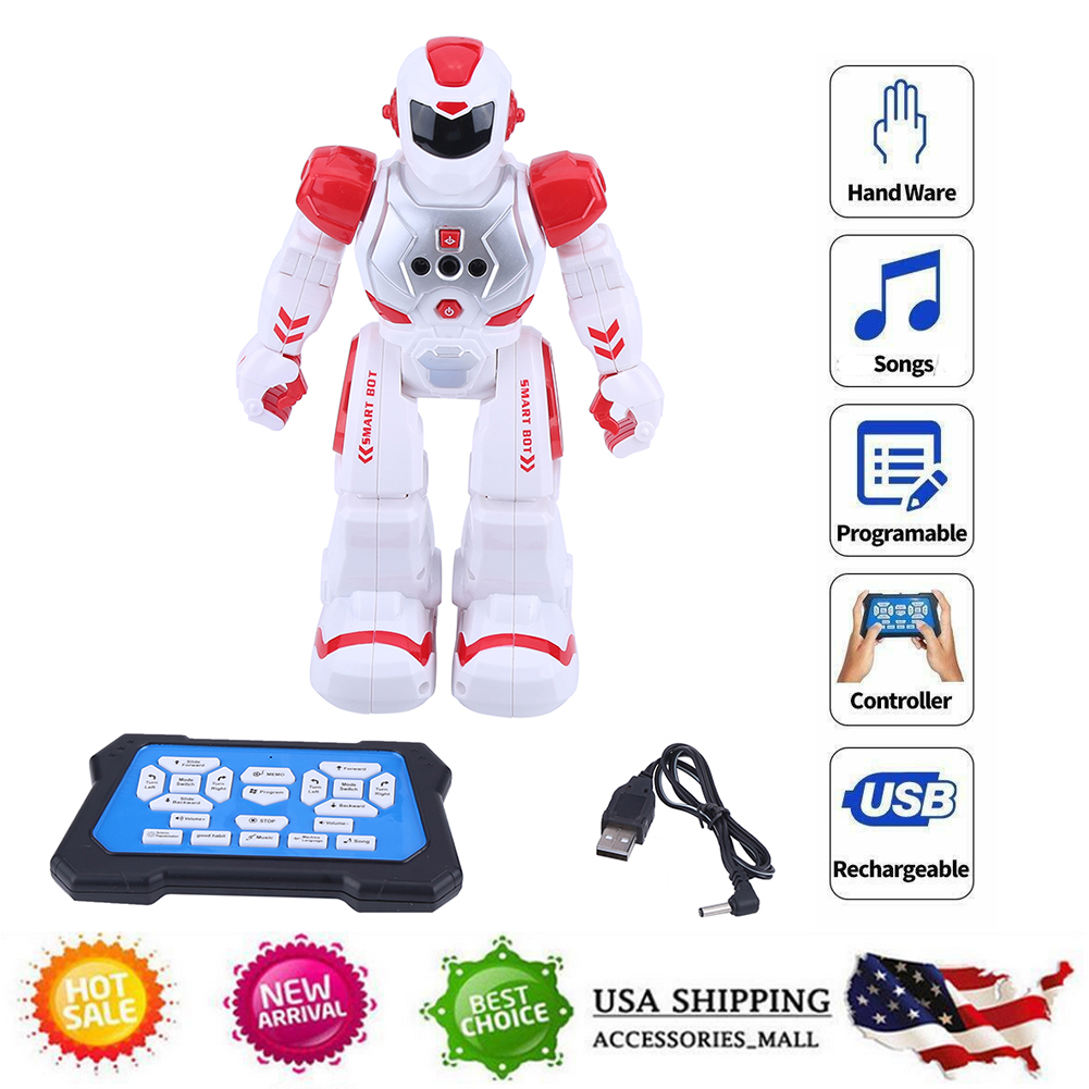 RC Remote Control Robot Smart Action Walk Dance Kids Toy with music lights Gift