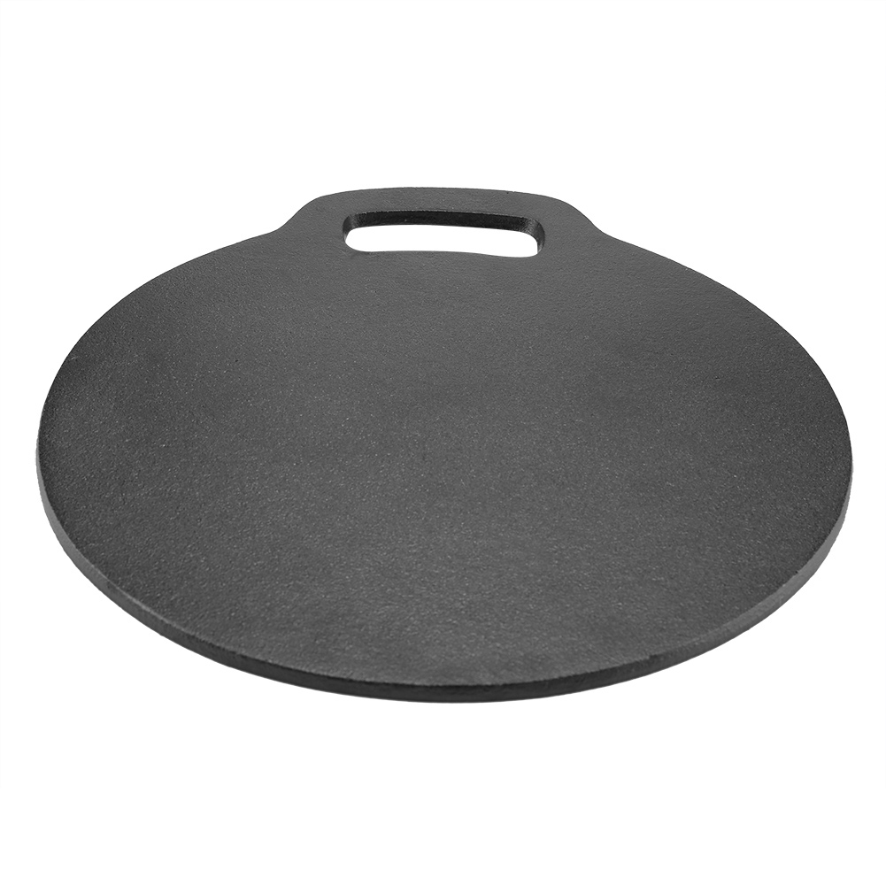 Black 27cm Baking Stone Cast Iron for Pizza & Bread Etc Hob & Oven
