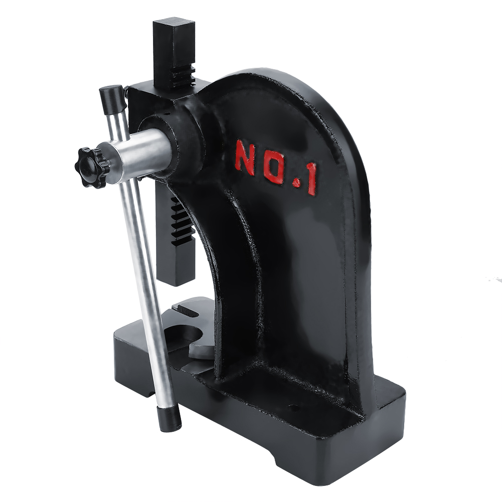 1T Arbor Press Tool Metal Manual Desktop Hand Punch Press For Install /& Removing