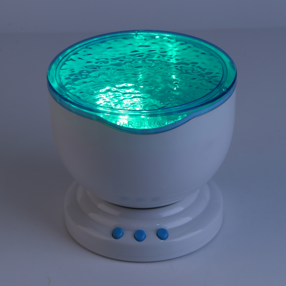 Gift Ocean Waves LED Light Projector Music Speaker Water Ceiling