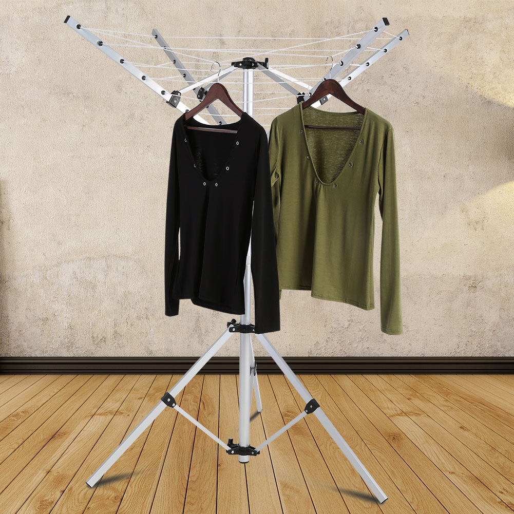 COLLAPSIBLE CAMPING CLOTHESLINE CLOTHES LINE HANGER CLOTHING PORTABLE