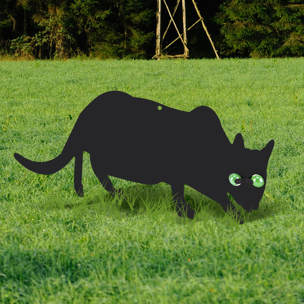3x Black Scare Cats Pest Control Scarer Repeller Rodent Cat Deterrant Black Cat