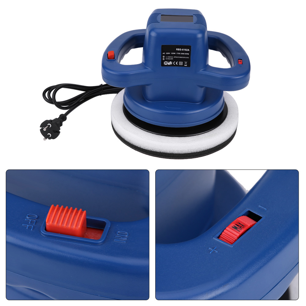 120W Orbital Electric Car Polisher Buffer Sander Van Polishing 240mm
