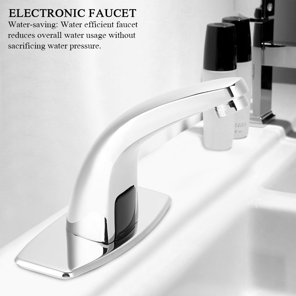 Automatic Electronic Sensor Faucet Touchless Hands Bathroom Tap