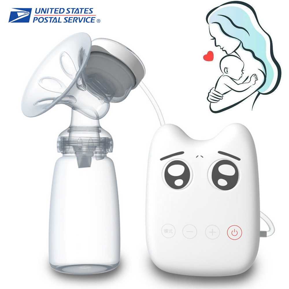 USB Electric Breast Pump Comfort Single Breastpump Bottle Moms Milk Extractor US
