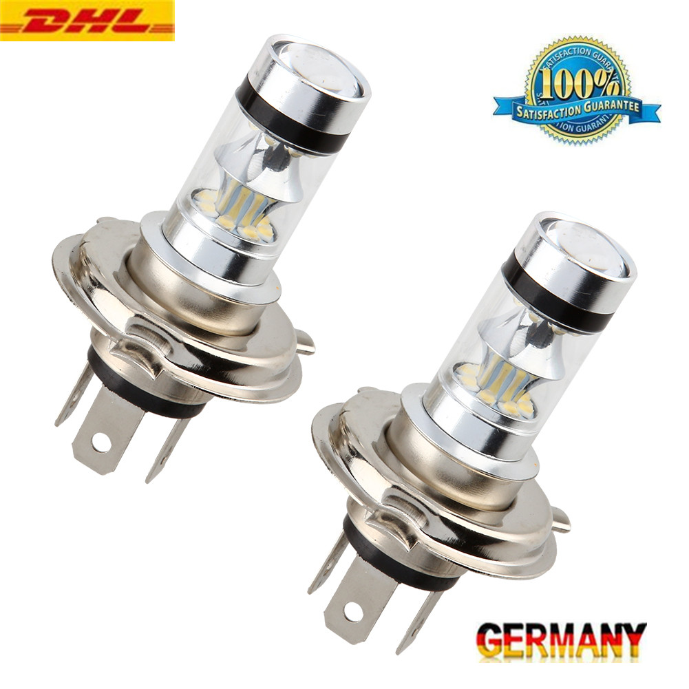 2tlg H4 LED Scheinwerfer Autolampen Glühlampen 12V Birnen Glühbirne