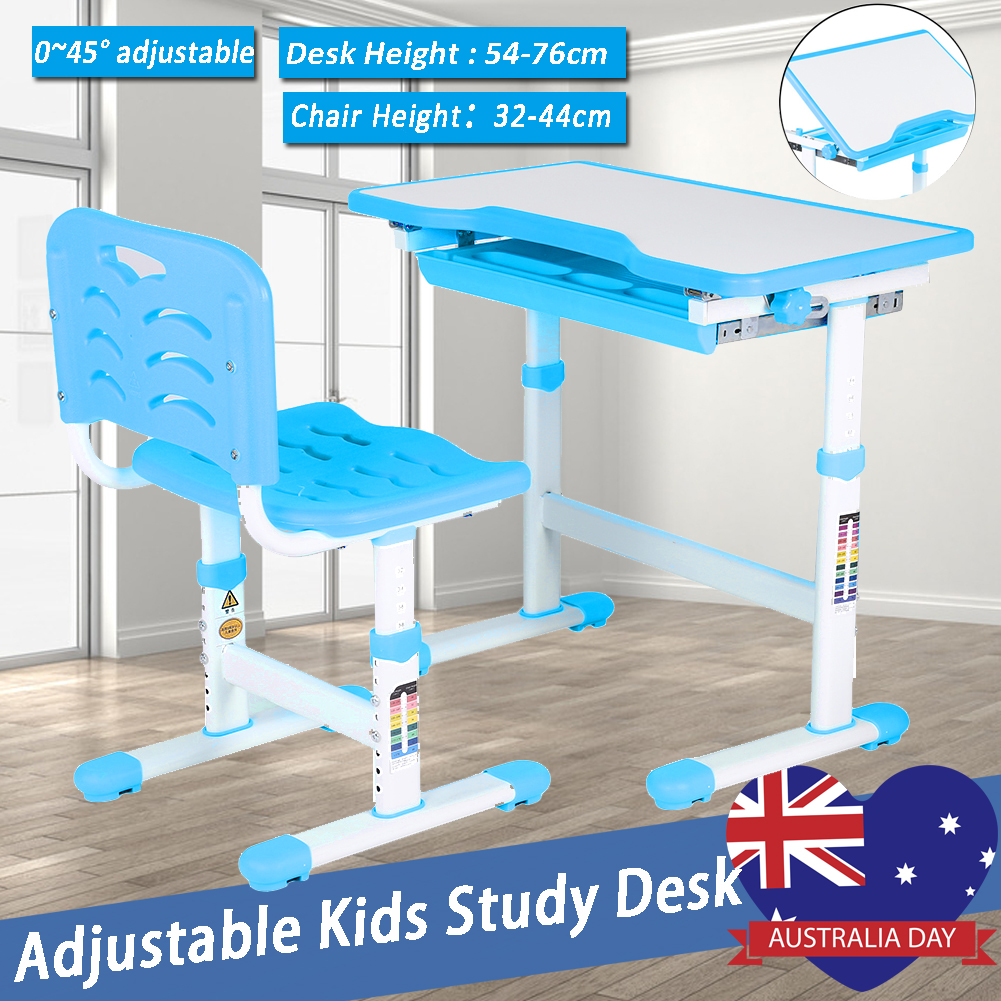 Adjustable Kids Study Homework Desk Chair Children Activity Art