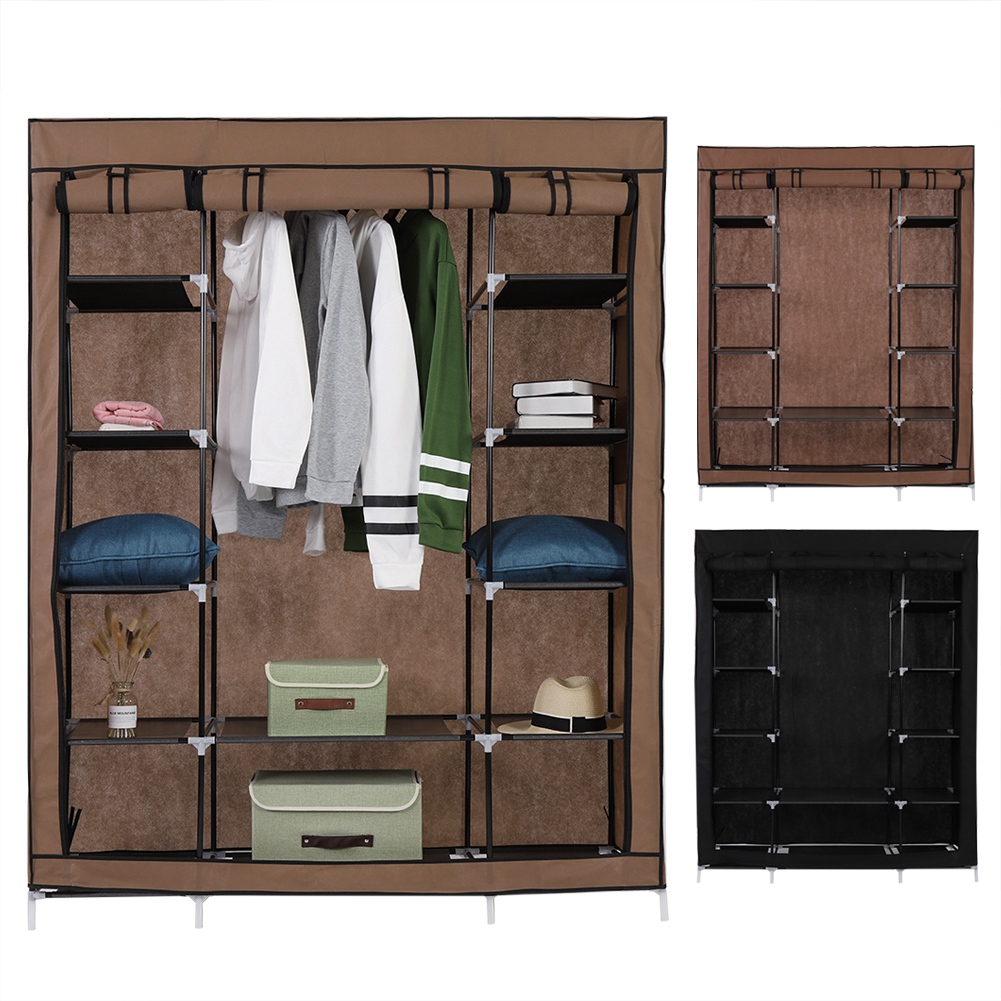 Diy Wardrobe Furniture Diy Fabric Canvas Clothes Storage Organiser