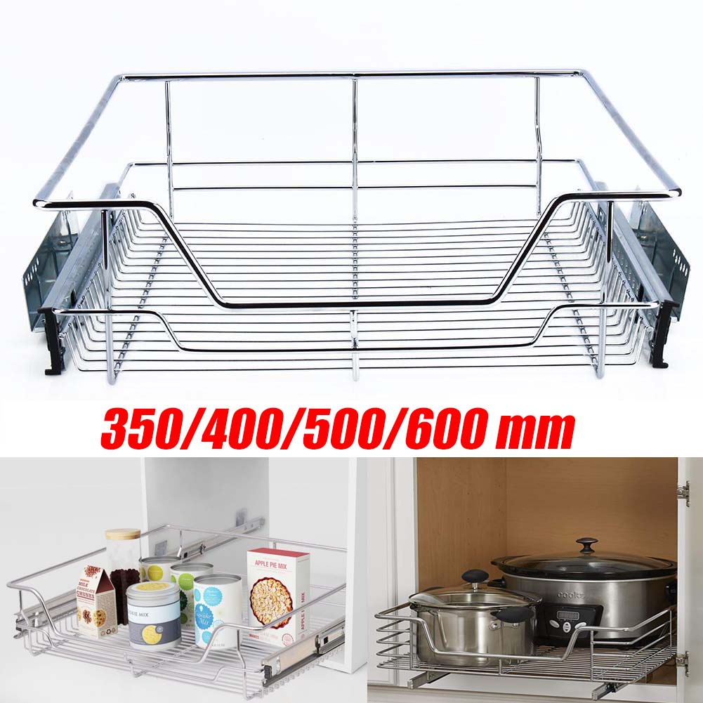 Pull Out Kitchen Baskets Slide Out Storage Metal Cupboard Drawer