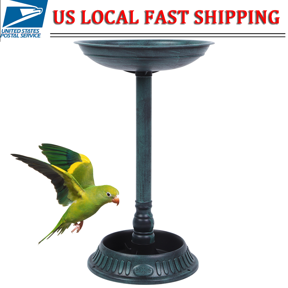 25 Height Pedestal Bird Bath Decor Vintage Art Birdbath Outdoor