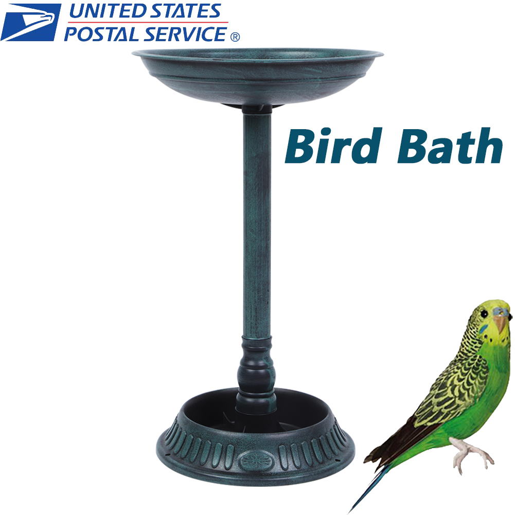 25 Luxury Bird Bath Garden Decorative Assembled Verdigris Bird