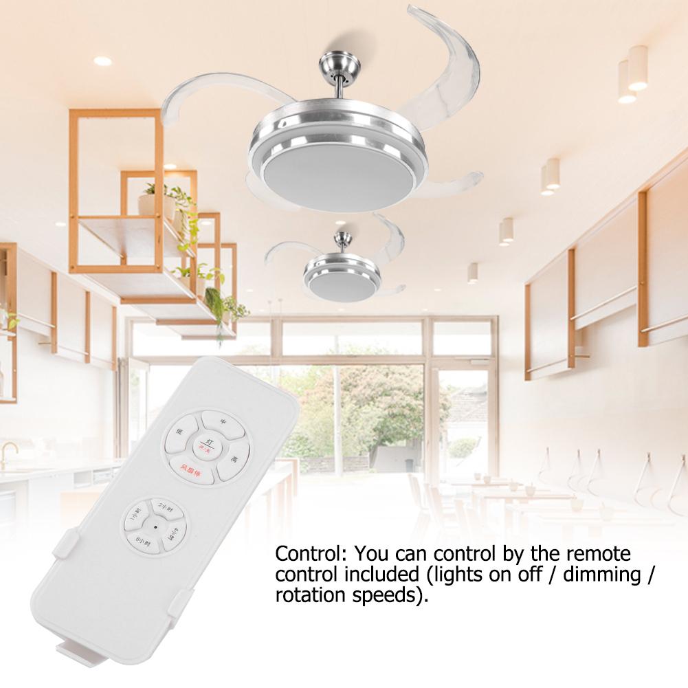 36W LED Deckenventilator Licht mit Fernbedienung Decken Lüfter Kühler