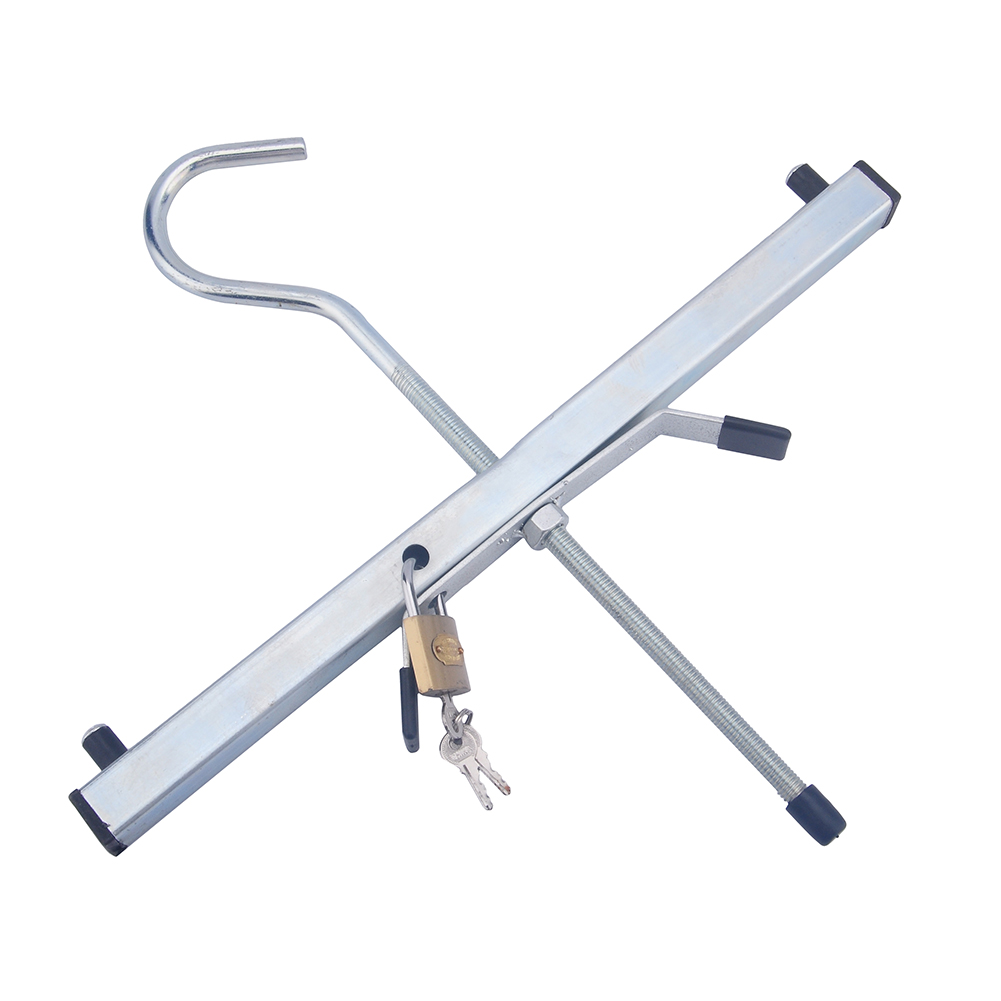 Quick Lock/Release Steel Ladder Clamp With 2 Padlocks Kit For Securing