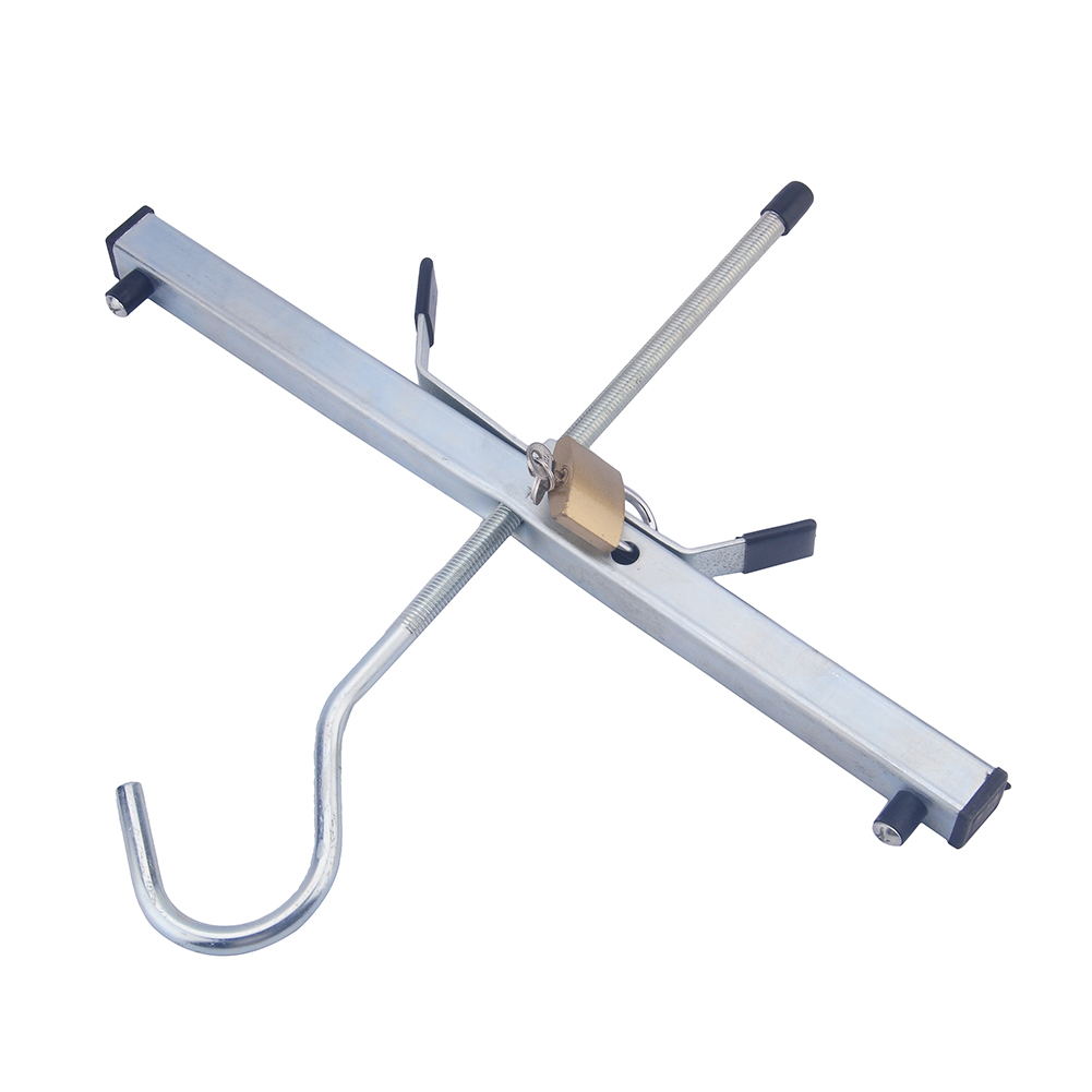 Quick Lock/Release Steel Ladder Clamp With 2 Padlocks Kit For Securing Ladders eBay