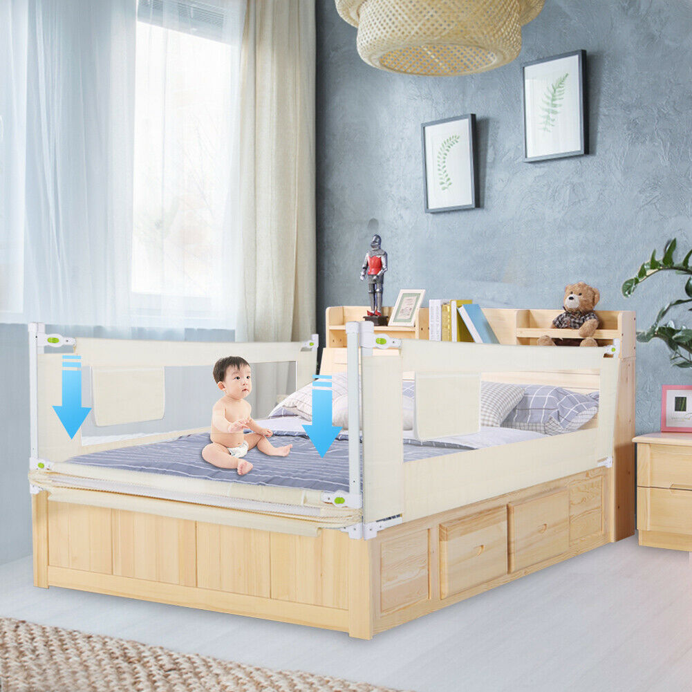 Bettschutzgitter Kinderbettgitter Rausfallschutz Babybettgitter Bettgitter 200cm Ebay