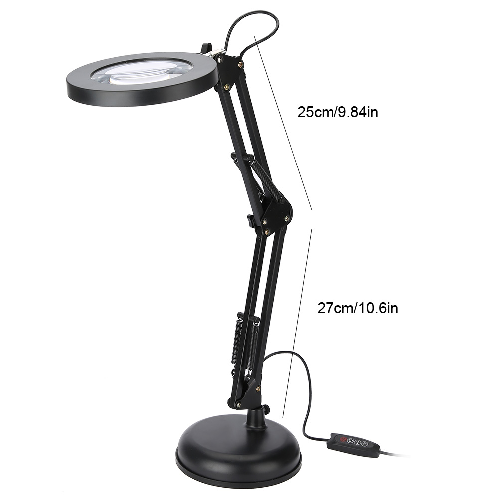 LED Lupenlampe 5x Lupe Arbeitsleuchte Tischlupe USB Stand Lupenleuchte