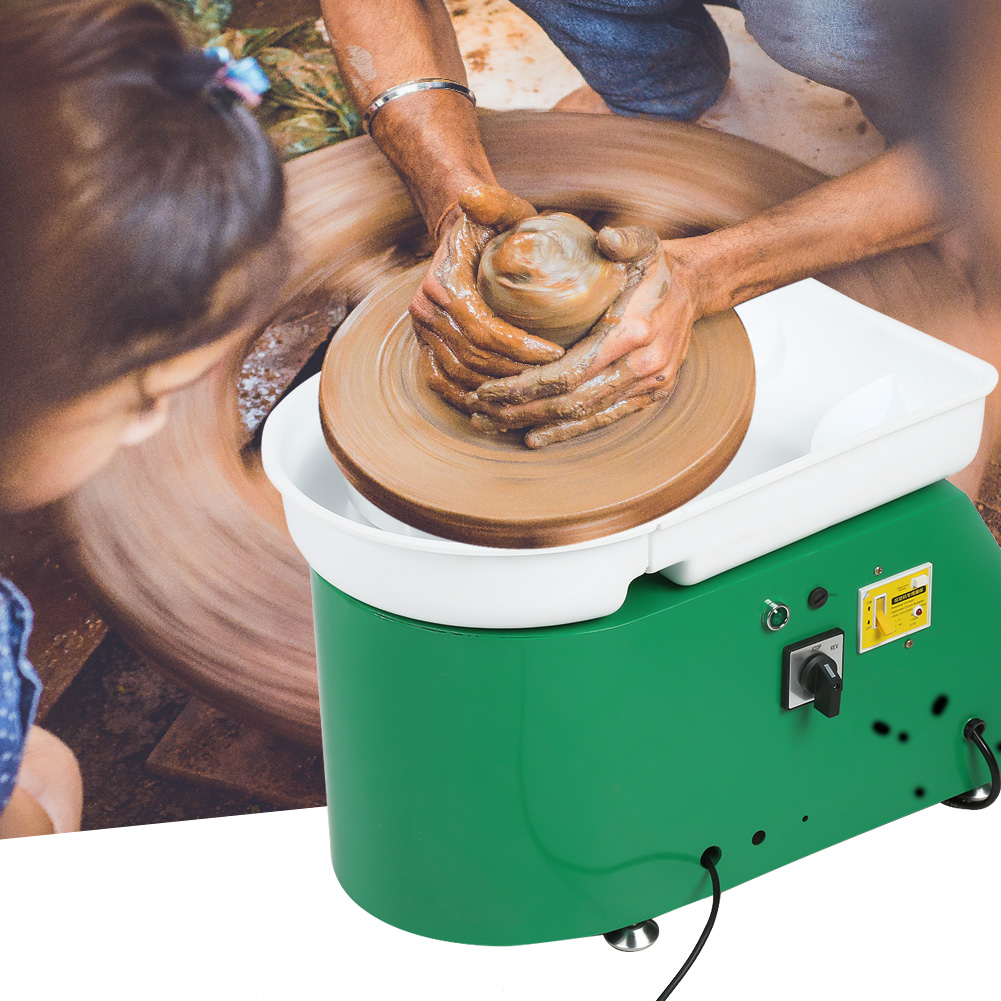 350W Electric Pottery Wheel Ceramic Machine Foot Pedal Hand Control