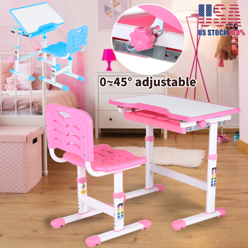 Adjustable Children S Desk Chair Set Child Study Desk Kids Study