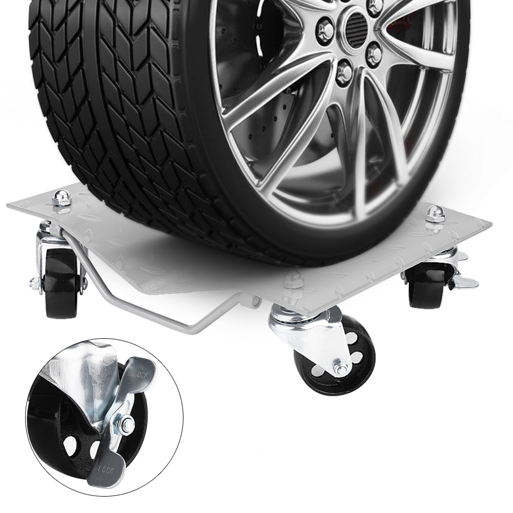 2pcs/ Set Car Wheel Skates Dollies Car Dolly Van Positioning Garage