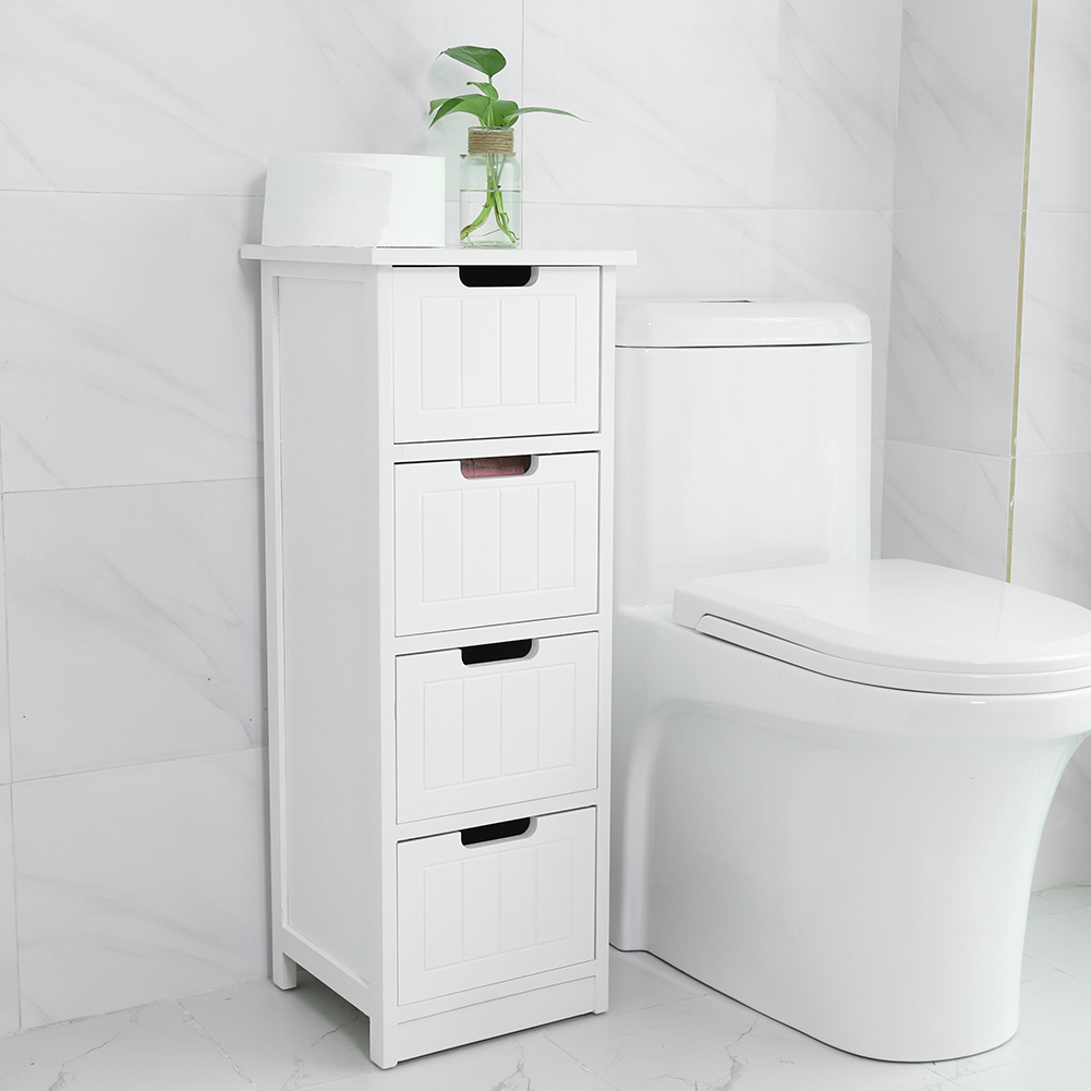 Bathroom Floor Cabinets Gloss Freestanding Cabinet Storage Cupboard Drawer Furniture Unit Vanity Sink White 11 81 32 08 Inch Bathroom Floor Cabinets Gloss