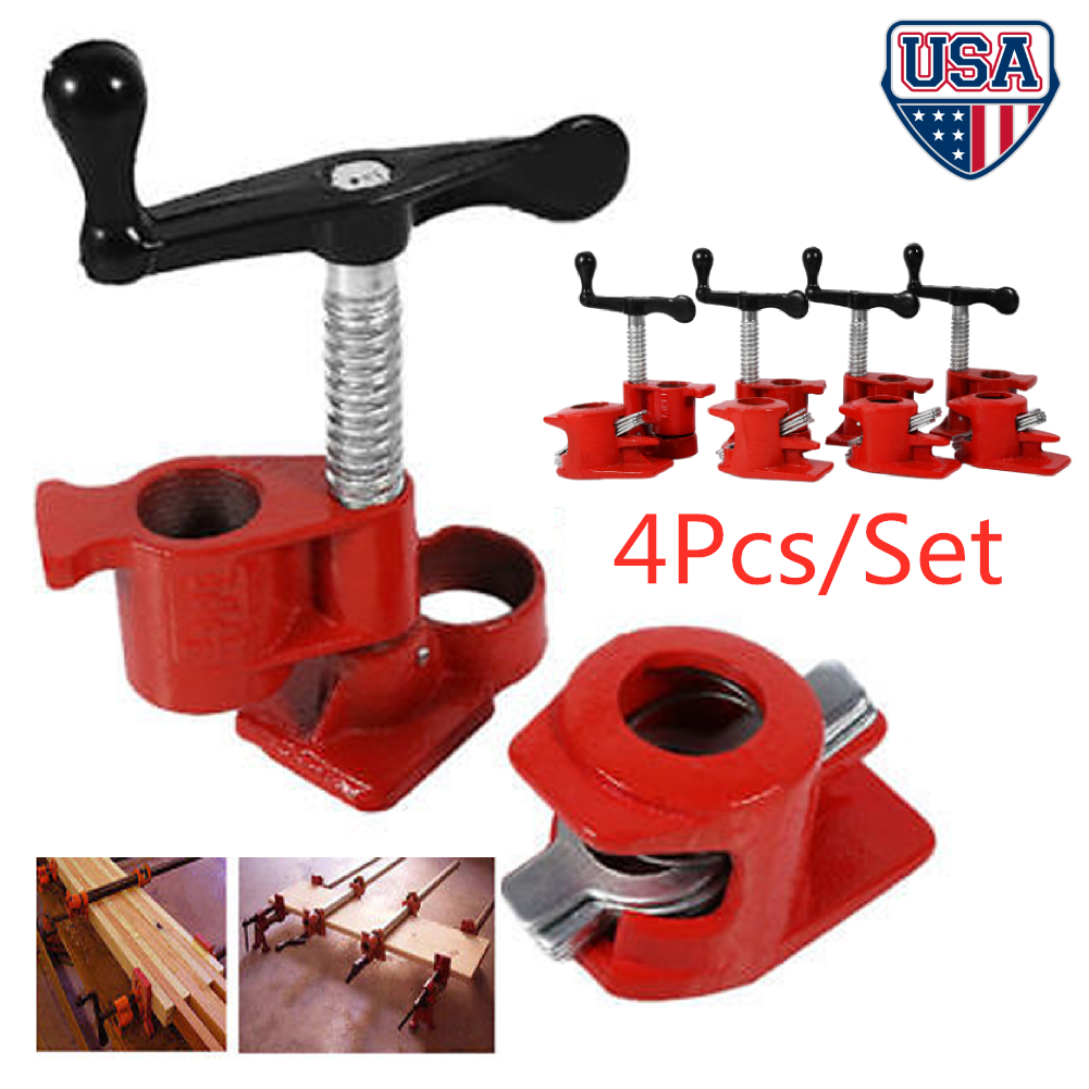 3//4/'/' Quick Release Heavy-Duty Wide Base Wood Metal Clamp Woodworking Workbench