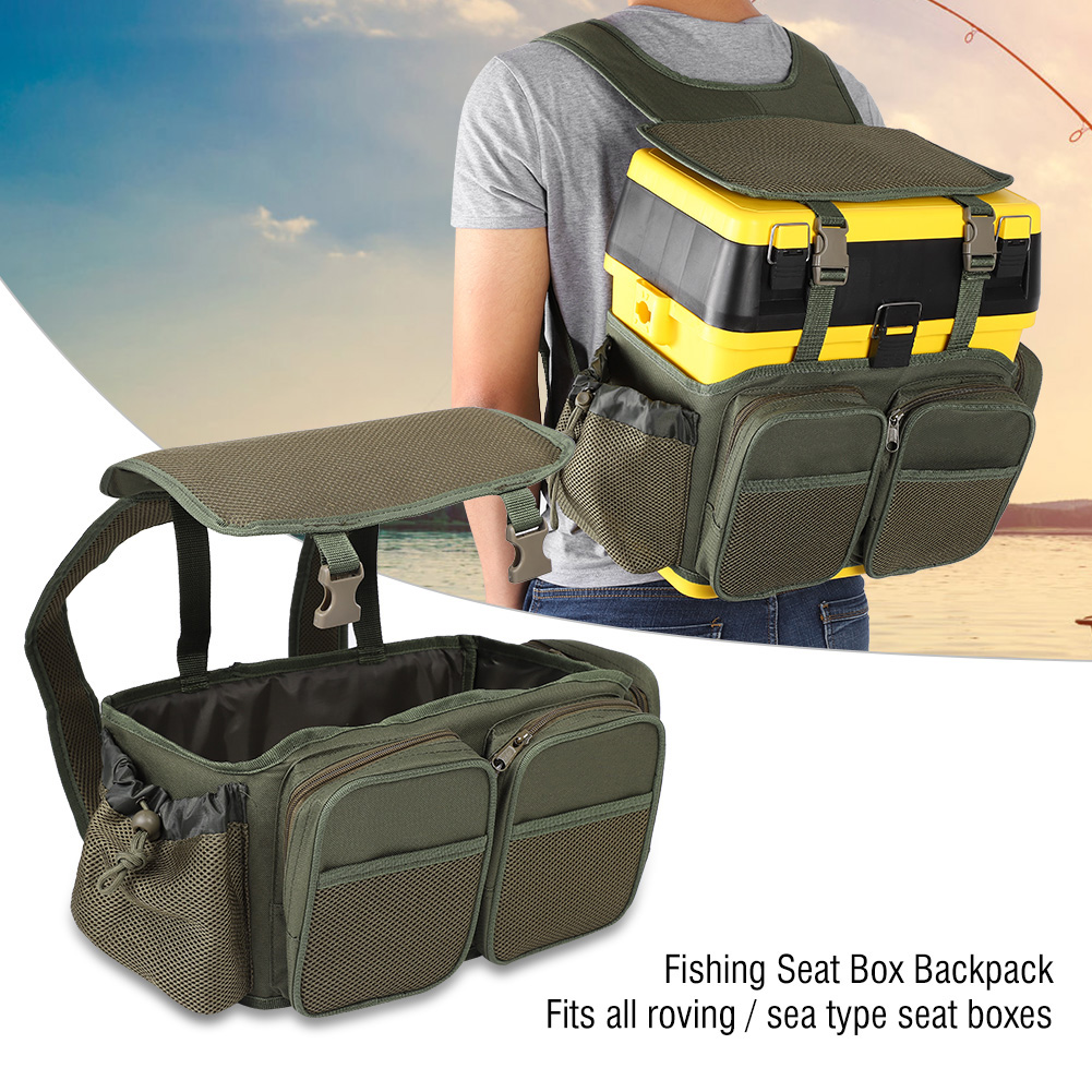 Carp Sea Fishing Green Harness Rucksack Converter for all Seat Box Tackle Boxes 