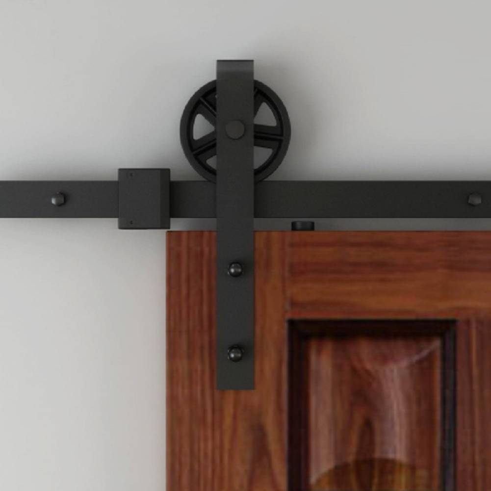 8ft Sliding Barn Wood Door Hardware Slide Closet Rail Track Kit