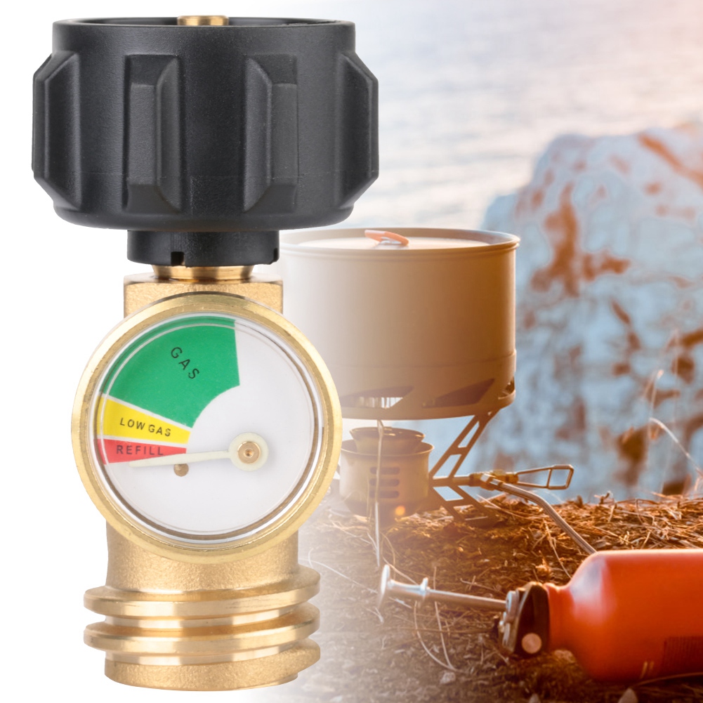 Propantank Manometer Gas Grill Barbecue mit Druckmesser Anzeige Grillzubehör LOV