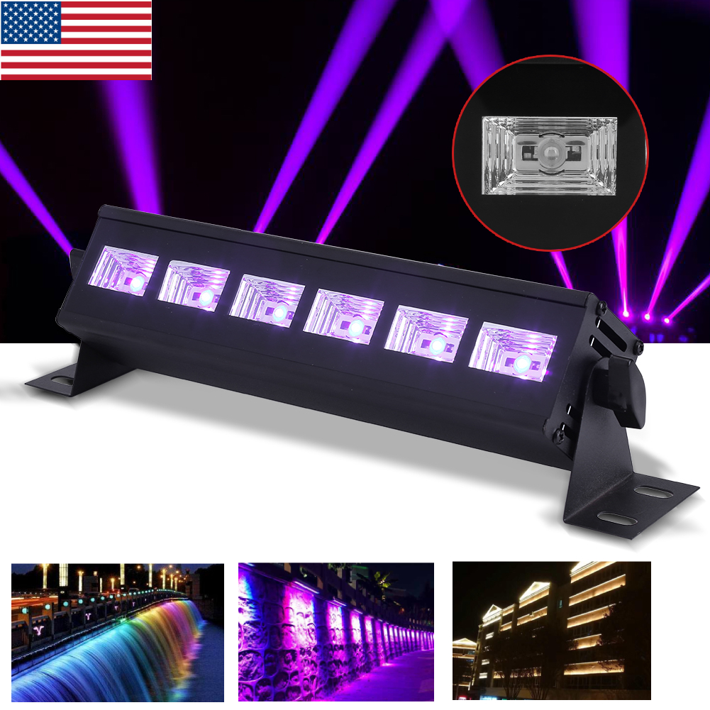 Details About 18w 6 Led Uv Lights Black Stage Lighting Bar Wall Wash Light Dj Party Details About 18w 6 Led Uv Lights Black Stage Lighting Bar Wall Wash Light Dj Party