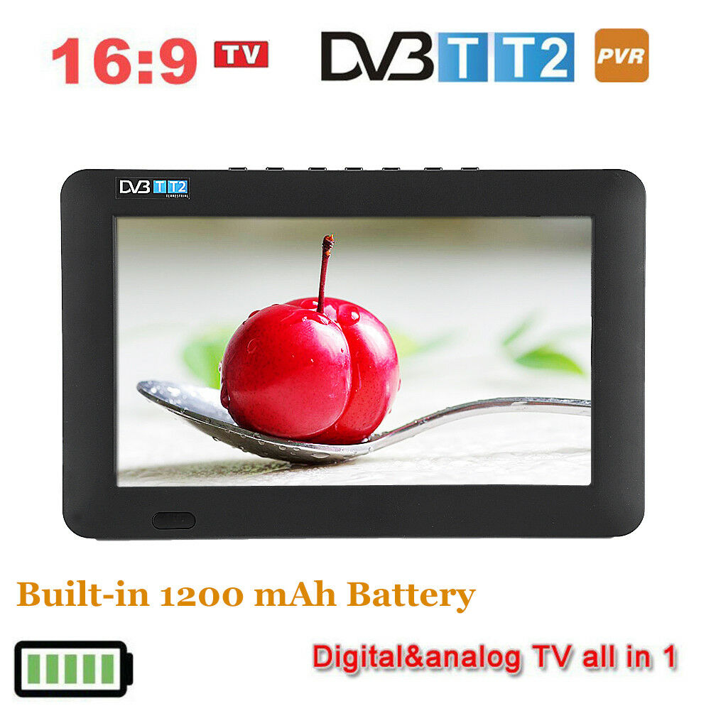 Multimedia Player for Car. 7/9/10/12 Inch Portable 16:9 Digital TFT HD 1080p Screen Freeview Television/Monitor TV Built-in Battery HDMI Input Support USB/TF Card 10/12 10