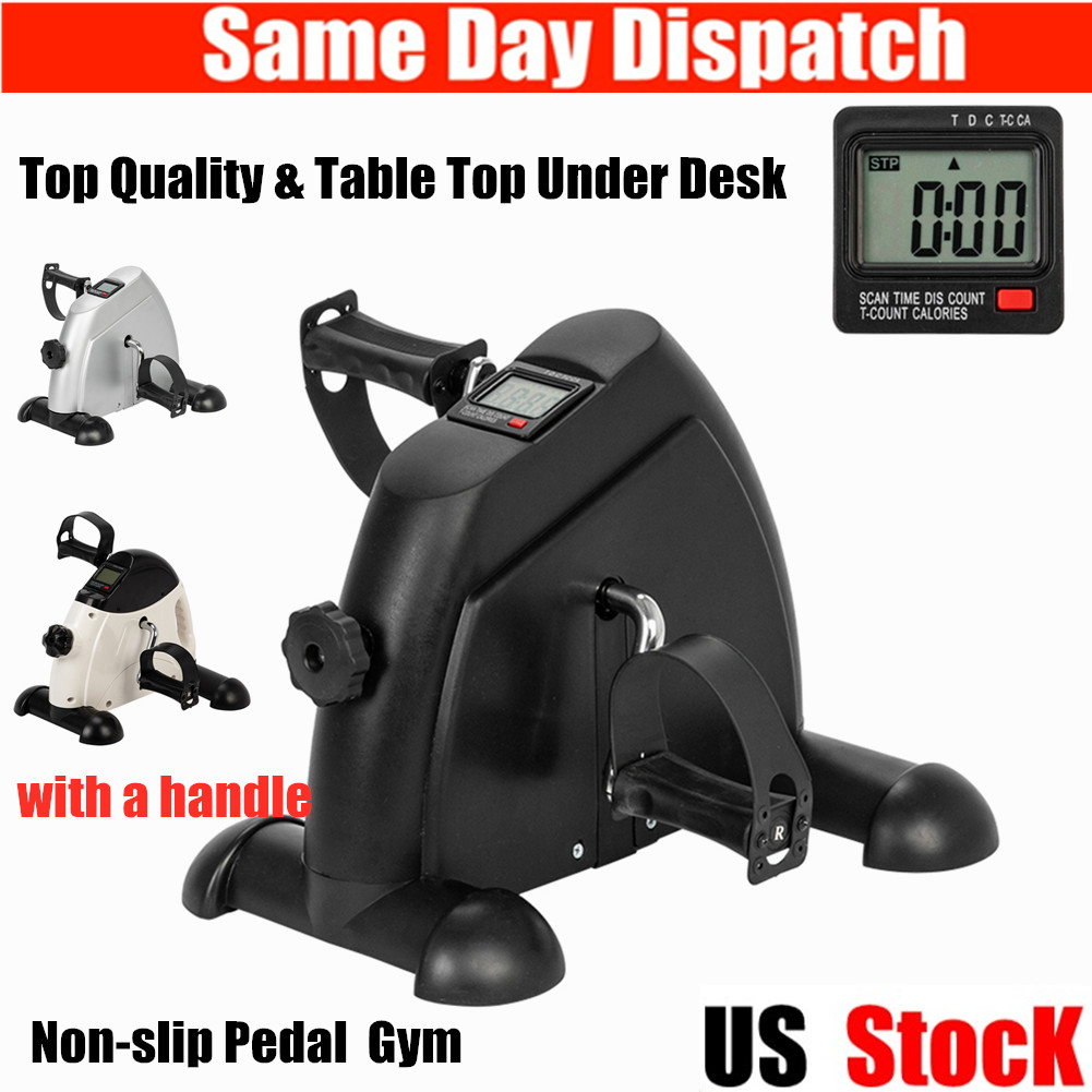 Mini Pedal Exercise Machine Cycle Fitness Digital Exerciser Bike Stationary Home